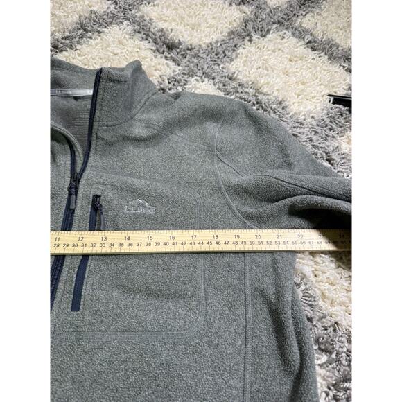 LL BEAN Trail Fleece Full Zip Jacket Grey Men’s Medium outdoors hiking - Picture 5 of 7